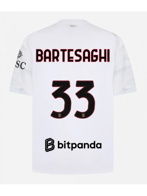 AC Milan Davide Bartesaghi #33 Replika Borta Kläder 2026-27 Kortärmad AC Milan Davide Bartesaghi #33 Replika Borta Kläder 2026-27 Kortärmad